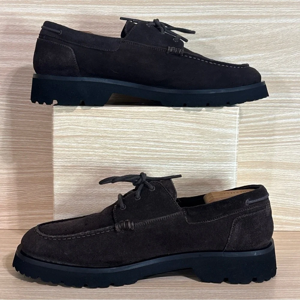 COS Chunky Suede Derby Shoes Dark Brown Men’s EU 45 US 12